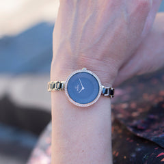 OBAKU FROST COFFEE Quartz Grey Round Dial Women's Watch -V191LEVNSV