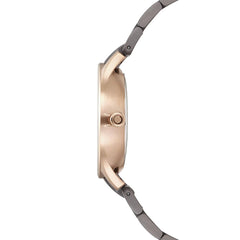 Obaku Luft Crepe Multifunction Grey Round Dial Men's Watch- V192GMVJSJ