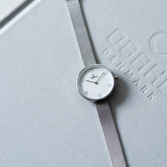 OBAKU VAND STEEL Quartz Silver Round Dial Women's Watch -V195LXCIMC