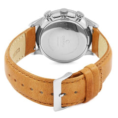Obaku Gran Camel Dual Time Grey Round Dial Men's Watch- V196GUCURZ