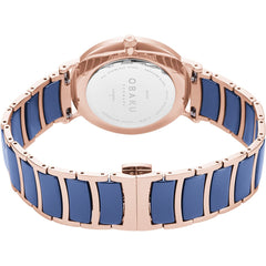 OBAKU MARK SUNSET Quartz Blue Round Dial Men's Watch -V197GXVLSL