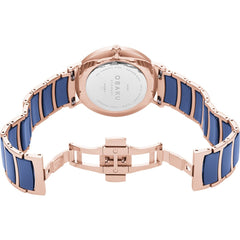 OBAKU MARK SUNSET Quartz Blue Round Dial Men's Watch -V197GXVLSL