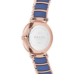 OBAKU MARK SUNSET Quartz Blue Round Dial Men's Watch -V197GXVLSL