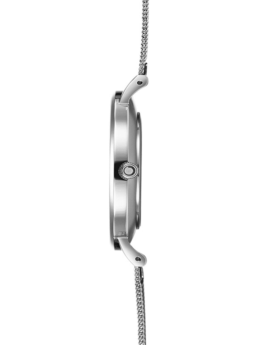 Obaku Mark Lille Steel Analouge  White Round Dial Women's Watch -  V197LXCWMC