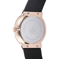 OBAKU HAV NIGHT Quartz Black Round Dial Men's Watch -V200GDVBMB