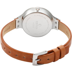 OBAKU ENG SYRUP Quartz Blue Round Dial Women's Watch -V201LDCLRZ