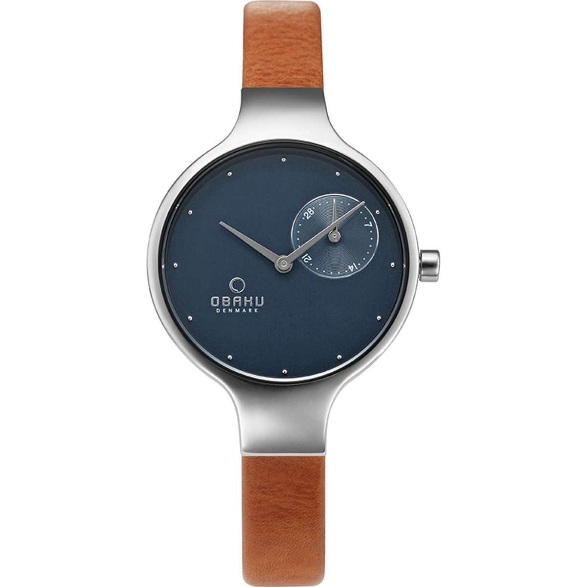 OBAKU ENG SYRUP Quartz Blue Round Dial Women's Watch -V201LDCLRZ