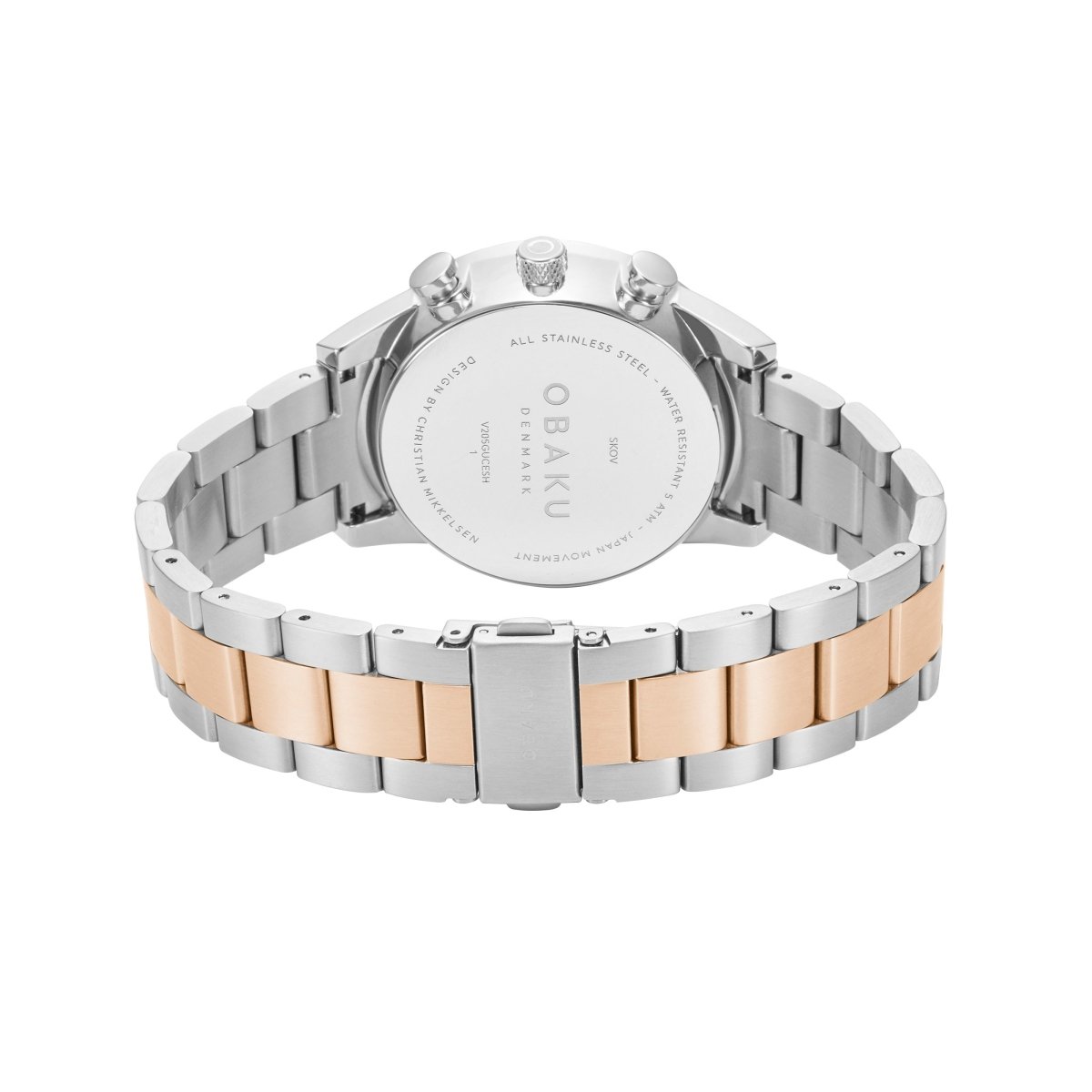 Obaku Skov Chronograph Green Round Dial Men's Watch -  V205GUCESH