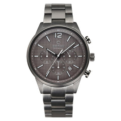 Obaku Skov Smokey Chronograph Grey Round Dial Men's Watch - V205GUUUSU