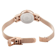 OBAKU Lykke Rose Quartz Silver Round Dial Women's Watch- V207LEVIMV