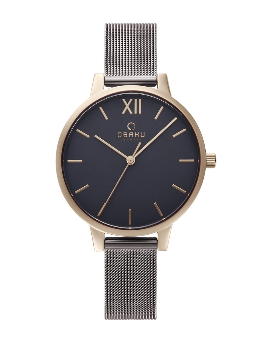 Obaku Liv-Granite Analouge Grey Round Dial Women's Watch -  V209LXVJMJ