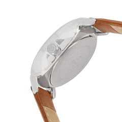 OBAKU Utrolig Cognac Automatic Silver Round Dial Men's Watch- V210GTCIRZ