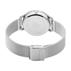 OBAKU Lind Steel Multifunction Silver Round Dial Women's Watch- V212LMCIMC