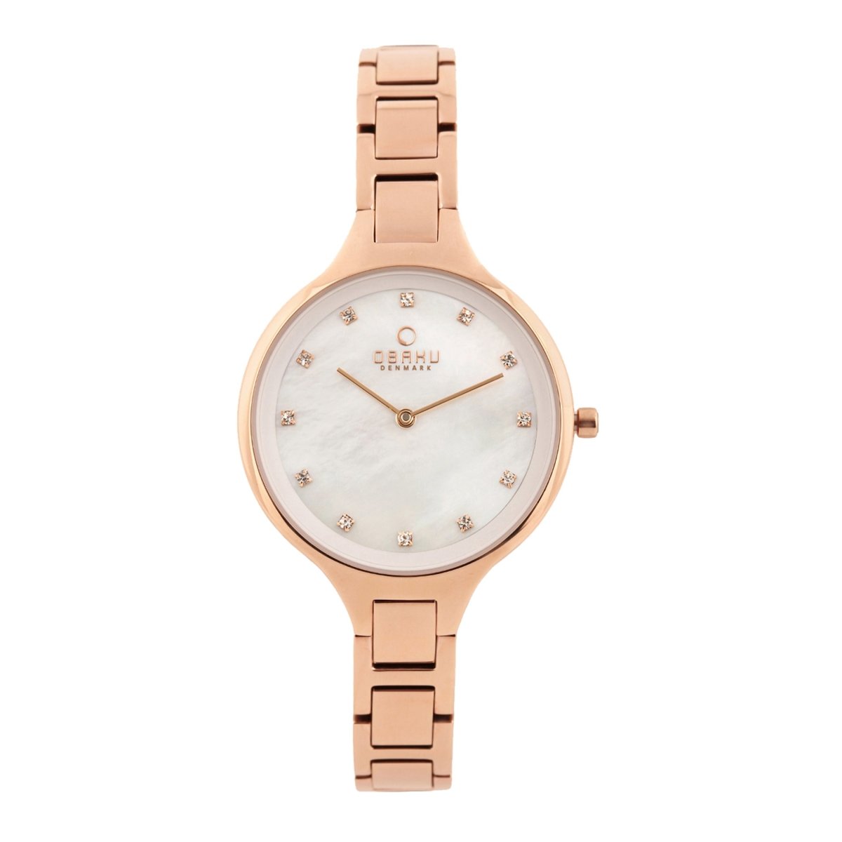 OBAKU IRIS 
FUSCIA Quartz MOP Round Dial Women's Watch -V218LXVWSV