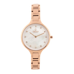 OBAKU IRIS 
FUSCIA Quartz MOP Round Dial Women's Watch -V218LXVWSV