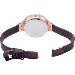 OBAKU Gry Walnut Solar Quartz Brown Round Dial Women's Watch- V221LRVNMN