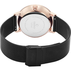 OBAKU NORDLYS 
NIGHT
SOLAR Quartz Black Round Dial Men's Watch -V222GRVBMB
