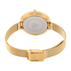 OBAKU MERIAN-WALNUT Quartz Silver Round Dial Women's Watch -V226LXVIMV