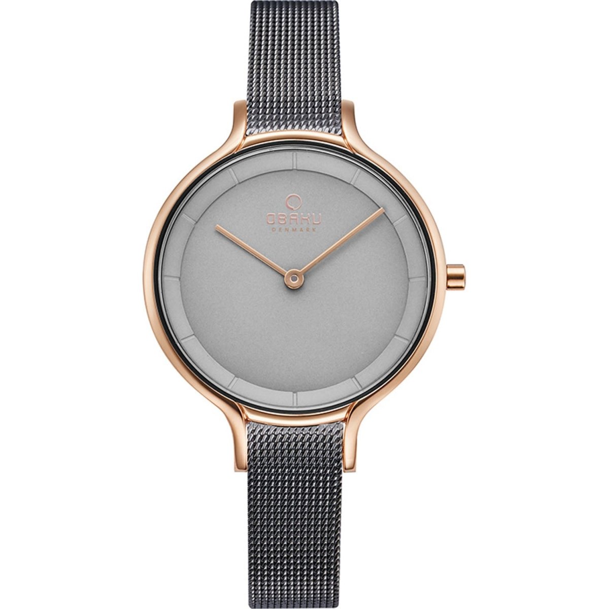 Obaku Kyst-Granite Analouge Grey Round Dial Women's Watch -  V228LXVJMJ
