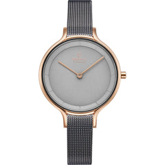 Obaku Kyst-Granite Analouge Grey Round Dial Women's Watch -  V228LXVJMJ