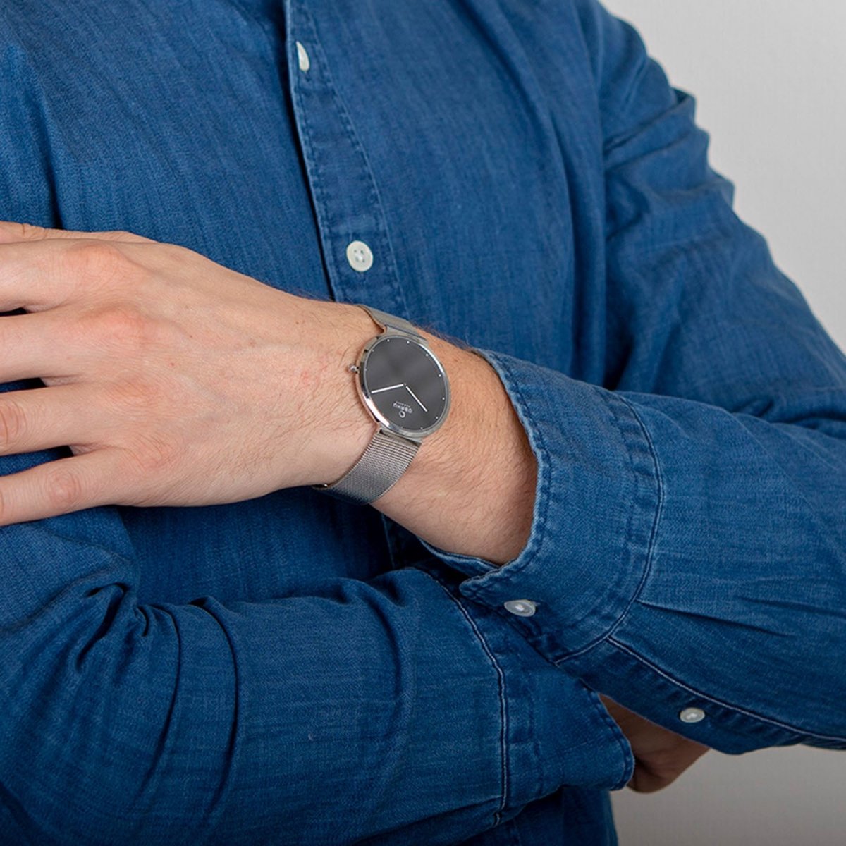 Obaku Papir-Onyx Analouge Brown Round Dial Men's Watch -  V230GXCBMC