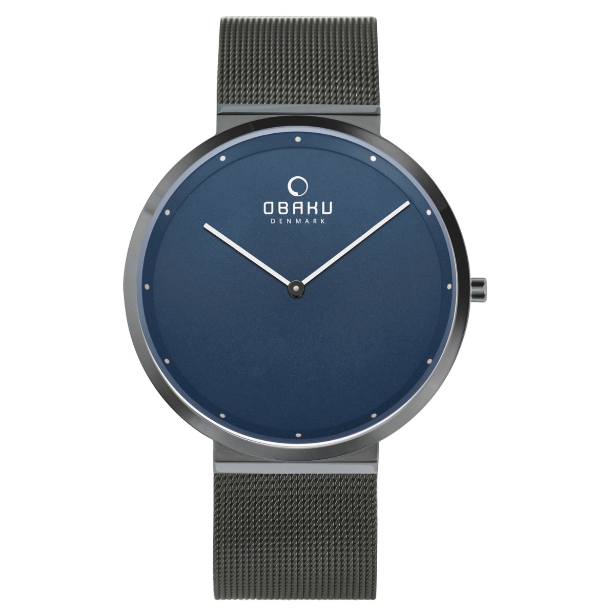 OBAKU PAPIR-SHADOW Quartz Blue Round Dial Men's Watch -V230GXJLMJ