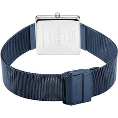 OBAKU KVADRAT-ARCTIC Quartz Blue Square Dial Women's Watch -V236LXHLML