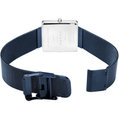 OBAKU KVADRAT-ARCTIC Quartz Blue Square Dial Women's Watch -V236LXHLML