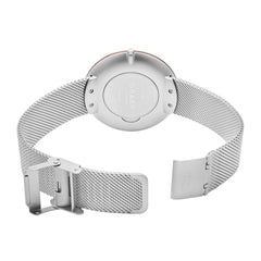 OBAKU TRAE STEEL Quartz Silver Round Dial Men's Watch -V245GXCIMC
