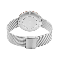 OBAKU TRAE STEEL Quartz Silver Round Dial Men's Watch -V245GXCIMC