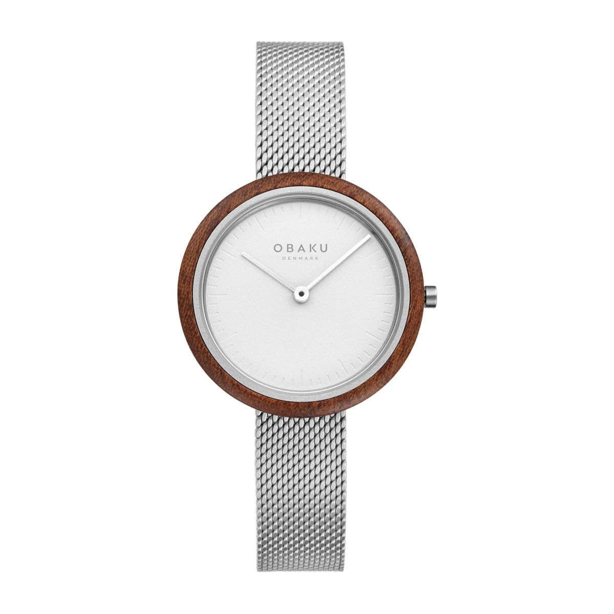 OBAKU TRAE LILLE STEEL Quartz Silver Round Dial Women's Watch -V245LXCIMC