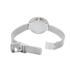 OBAKU TRAE LILLE STEEL Quartz Silver Round Dial Women's Watch -V245LXCIMC