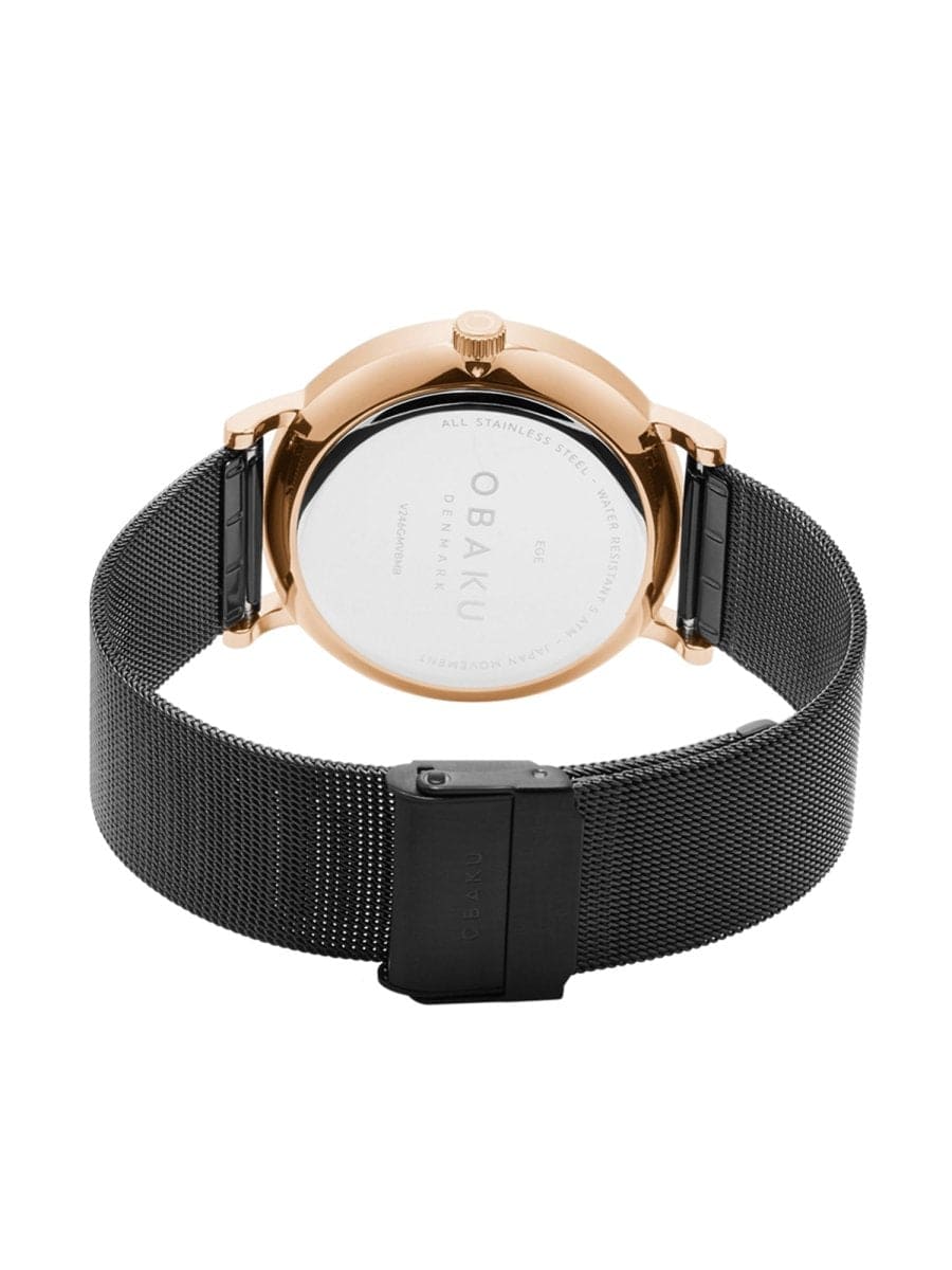 Obaku Ege Night Multifunction Brown Round Dial Men's Watch -  V246GMVBMB