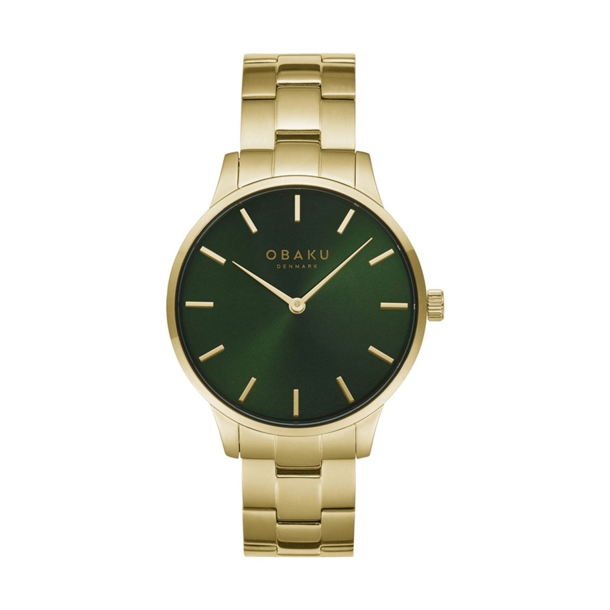 Obaku Lyng Suger Analouge Green Round Dial Men's Watch -  v247gxgesg