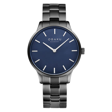 OBAKU Lyng Phantom Quartz Blue Round Dial Men's Watch- V247GXULSU