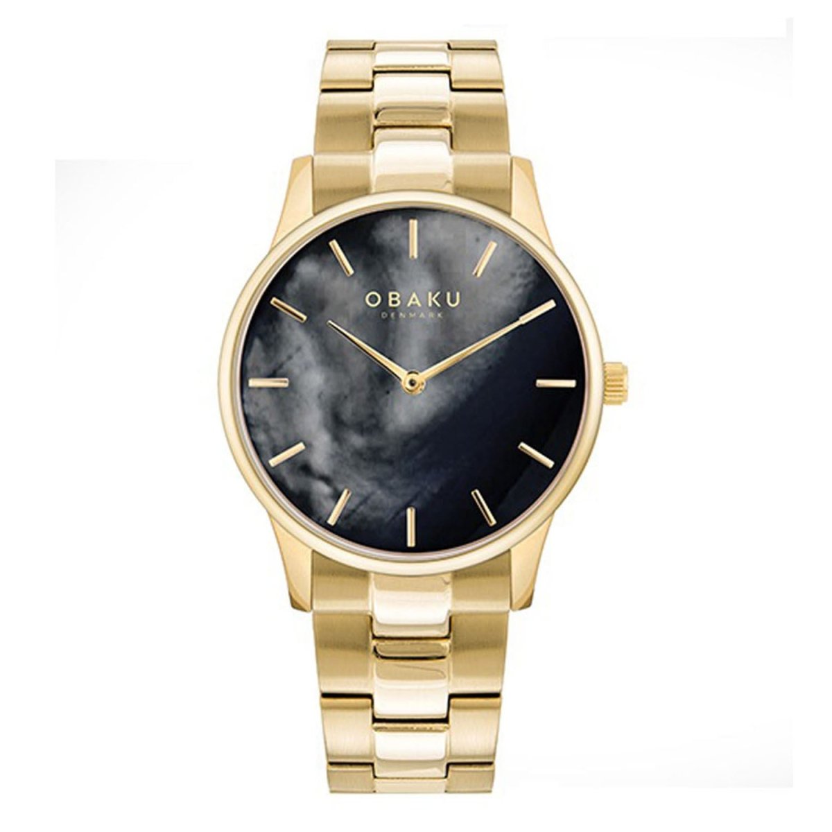 Obaku Lyng Lille Gatsby Analouge Black Round Dial Women's Watch -  V247LXGBSG