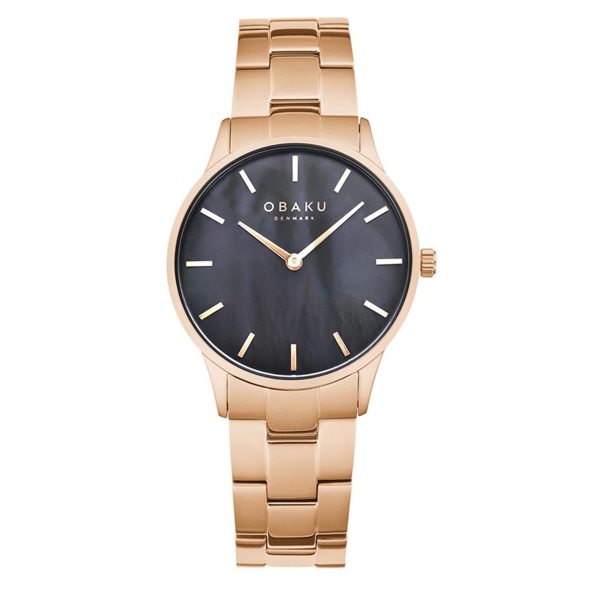 OBAKU Lyng Lille Sangria Quartz MOP Round Dial Women's Watch- V247LXVBSV