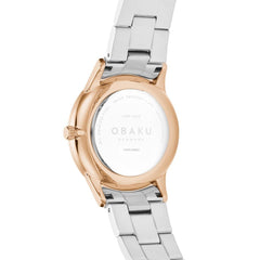 OBAKU Lyng Lille Bloom Quartz MOP Round Dial Women's Watch- V247LXVNSH