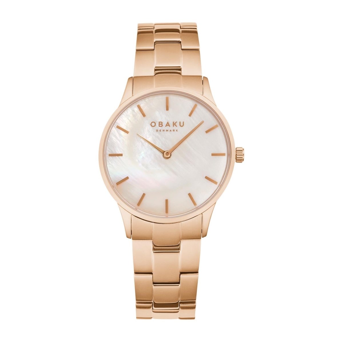 OBAKU Lyng Lille Levender Quartz MOP Round Dial Women's Watch- V247LXVVSV