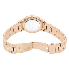 OBAKU Lyng-Rose Quartz MOP Round Dial Women's Watch- V247LXVWSV