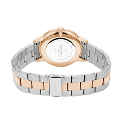 OBAKU SIVE LILLE Analog Crystal MOP Round Dial Pair Watch- V247PHVNSH
