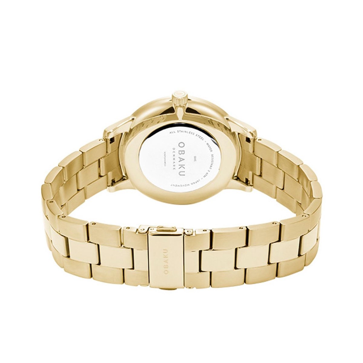 OBAKU SIVE LILLE Analog Crystal MOP Round Dial Pair Watch- V247PMGWSG