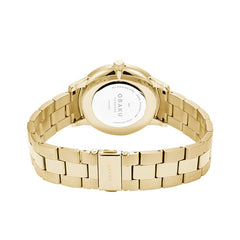 OBAKU SIVE LILLE Analog Crystal MOP Round Dial Pair Watch- V247PMGWSG