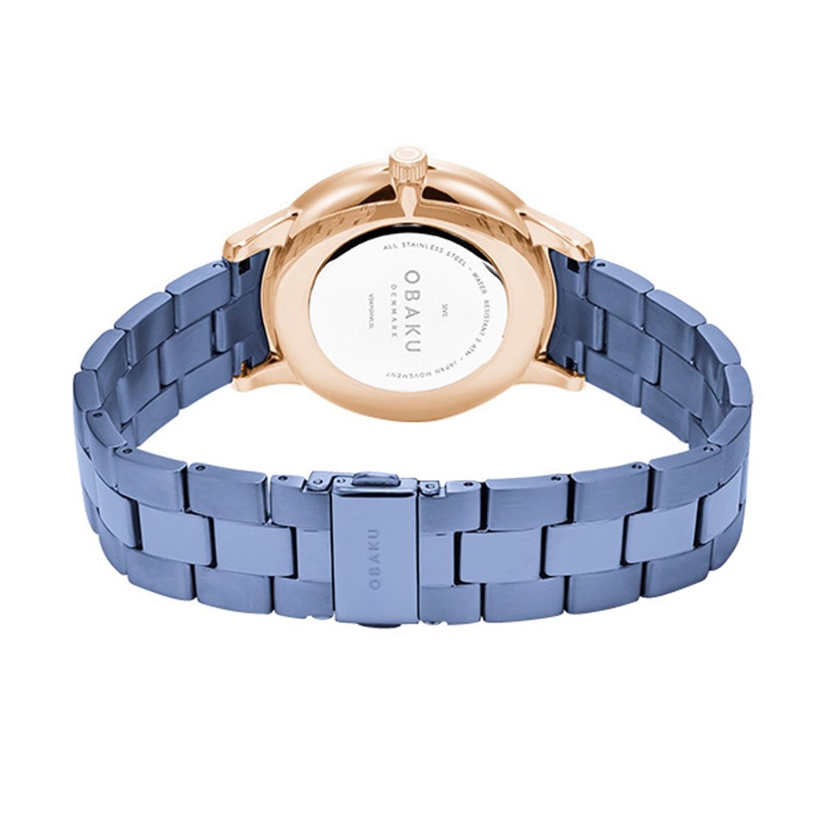 OBAKU SIVE LILLE Analog Crystal MOP Round Dial Pair Watch- V247PMVLSL