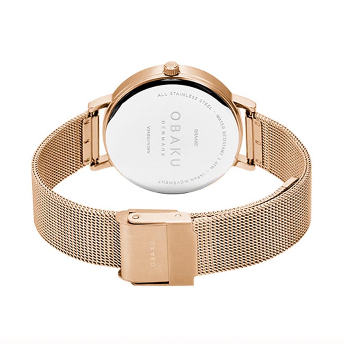 OBAKU DRAABE LILLE Analog Crystal MOP Round Dial Pair Watch- V248PHVJMV