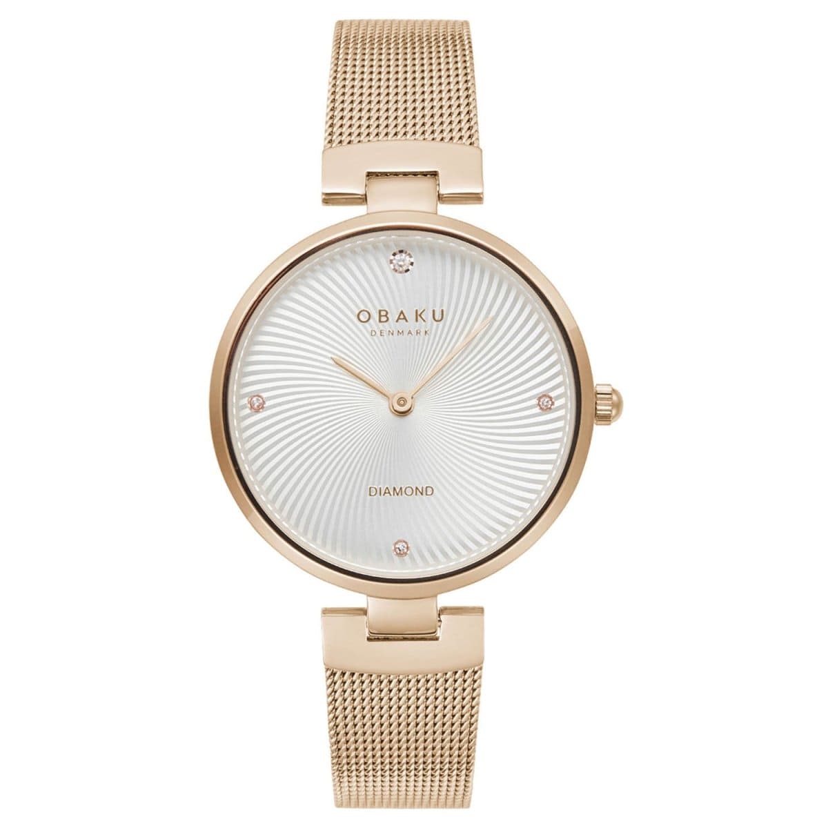 Obaku Diamant Analouge White Round Dial Women's Watch -  V256LXVIMV
