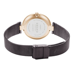 Obaku Diamant Ocean Analouge Blue Round Dial Women's Watch -  V256LXVNMN-DD