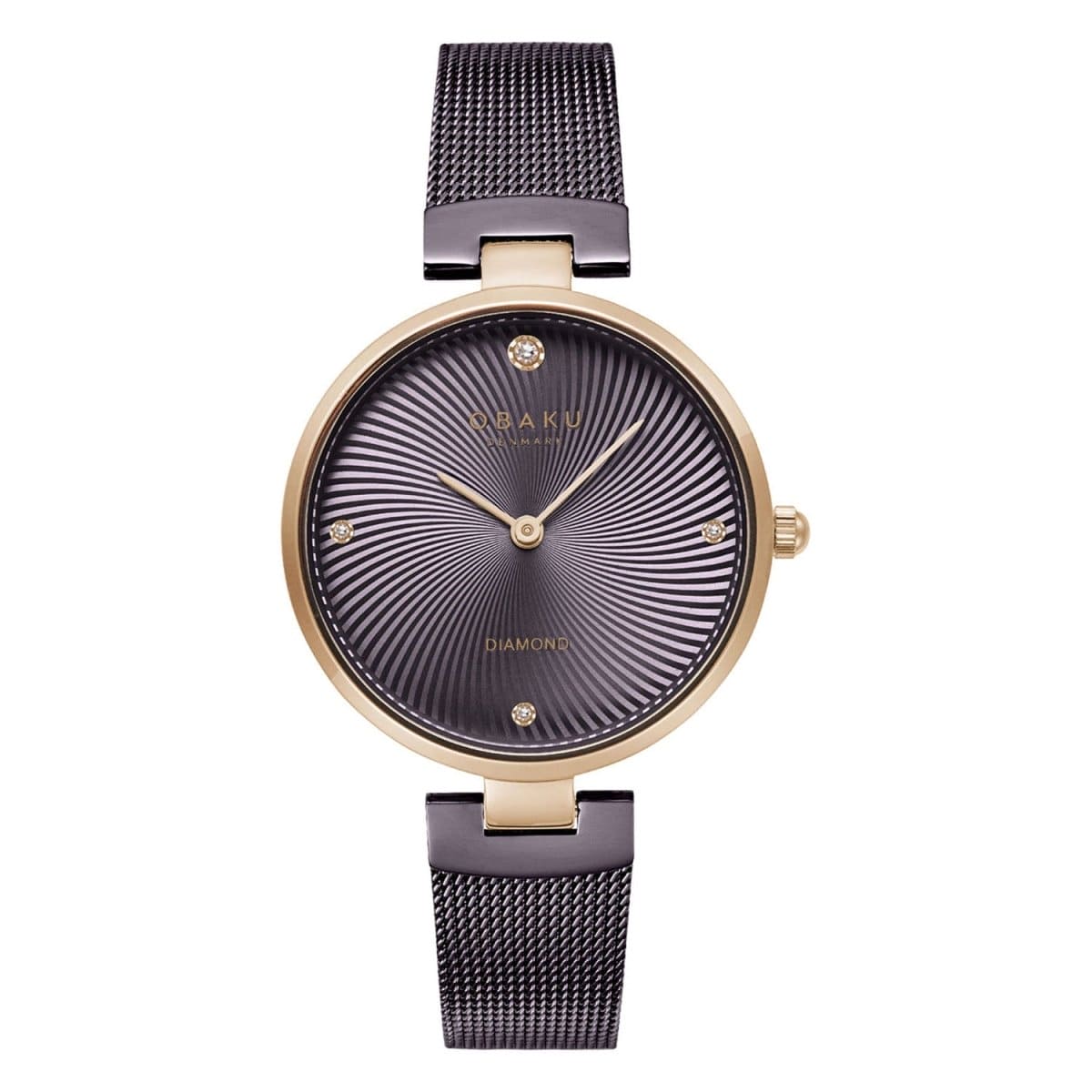Obaku Diamant Ocean Analouge Blue Round Dial Women's Watch -  V256LXVNMN-DD
