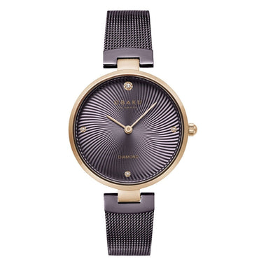 Obaku Diamant Ocean Analouge Blue Round Dial Women's Watch -  V256LXVNMN-DD