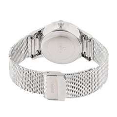 OBAKU Tang Steel Quartz White Round Dial Men's Watch- V260GXCIMC